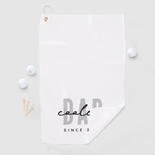 Coolste papa sinds 20XX moderne eenvoudige preppy Golfhanddoek (Insitu)