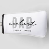 Coolste papa sinds 20XX moderne eenvoudige preppy Golfheadcover (Voorkant)