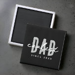 Coolste papa sinds 20XX moderne eenvoudige preppy Magneet<br><div class="desc">Dit eenvoudige en moderne ontwerp bestaat uit san serif typografie.</div>