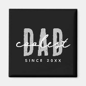 Coolste papa sinds 20XX moderne eenvoudige preppy Magneet (Voorkant)