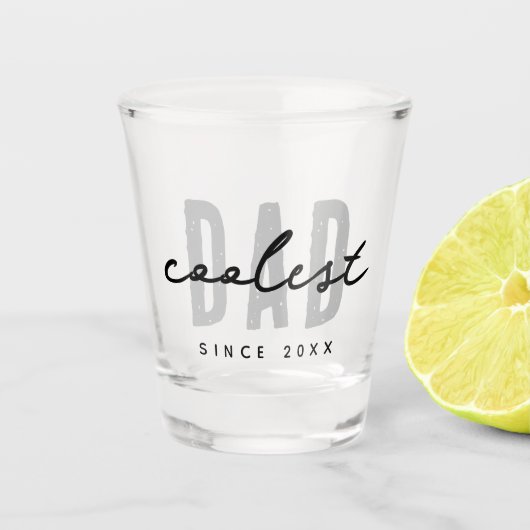 Coolste papa sinds 20XX moderne eenvoudige preppy Shot Glas (Voorkant)