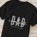 Coolste papa sinds 20XX moderne eenvoudige preppy T-shirt<br><div class="desc">Dit eenvoudige en moderne ontwerp bestaat uit san serif typografie.</div>