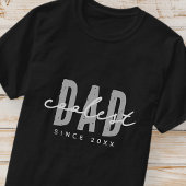 Coolste papa sinds 20XX moderne eenvoudige preppy T-shirt