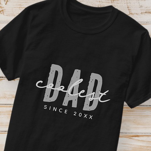 Coolste papa sinds 20XX moderne eenvoudige preppy T-shirt