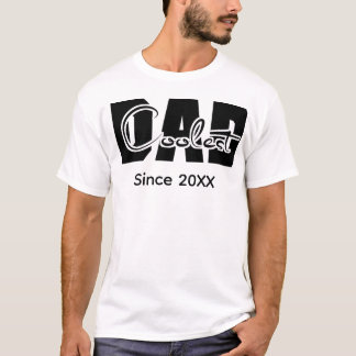 Coolste Papa sinds 20XX Retro Grafisch Familie Vad T-shirt