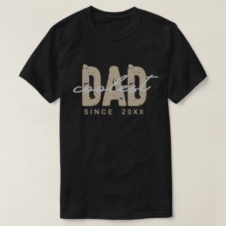 Coolste papa sinds 20XX typografie Vaderdag T-shirt