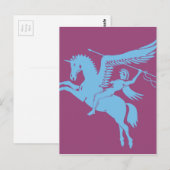 Coolste pegasus creatuur waar je van houdt briefkaart (Voorkant / Achterkant)