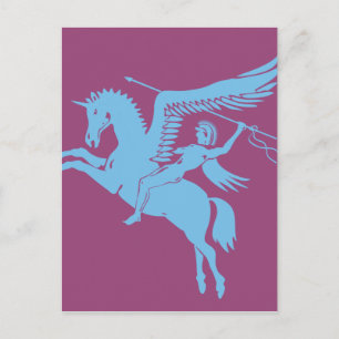Coolste pegasus creatuur waar je van houdt briefkaart