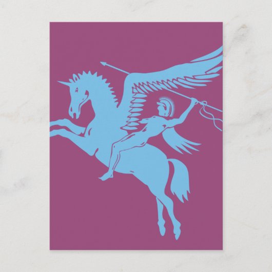 Coolste pegasus creatuur waar je van houdt briefkaart (Voorkant)