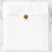 Coolste pompoen in de patch grappige halloween Man Hart Sticker (Tas)