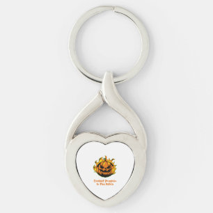 Coolste pompoen in de patch grappige halloween Man Sleutelhanger