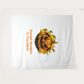 Coolste pompoen in de patch grappige halloween Man Wandkleed (Voorkant (horizontaal))