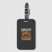 Coolste Pompoen in de Patch Halloween-ontwerp Bagagelabel (Voorkant (verticaal))