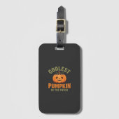 Coolste Pompoen In De Patch Halloween-ontwerp Bagagelabel (Voorkant (verticaal))