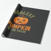Coolste Pompoen In De Patch Halloween-ontwerp Cadeaupapier (Uitgerold)