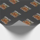 Coolste Pompoen in de Patch Halloween-ontwerp Cadeaupapier (Hoek)