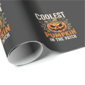 Coolste Pompoen in de Patch Halloween-ontwerp Cadeaupapier (Rol Hoek)