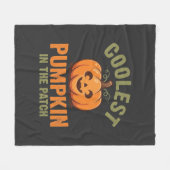 Coolste Pompoen In De Patch Halloween-ontwerp Fleece Deken (Voorkant (Horizontaal))