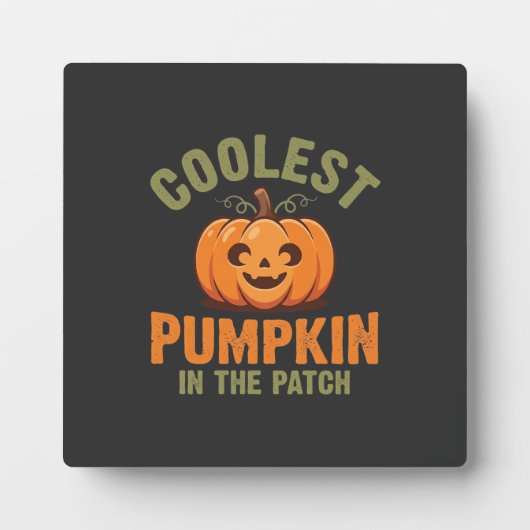 Coolste Pompoen In De Patch Halloween-ontwerp Fotoplaat (Voorkant)