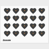 Coolste Pompoen In De Patch Halloween-ontwerp Hart Sticker (Vel)