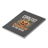 Coolste Pompoen in de Patch Halloween-ontwerp Notitieblok (Linkerzijde)