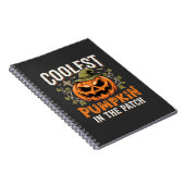 Coolste Pompoen in de Patch Halloween-ontwerp Notitieboek (Rechterzijde)