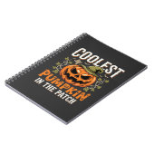 Coolste Pompoen in de Patch Halloween-ontwerp Notitieboek (Linkerzijde)
