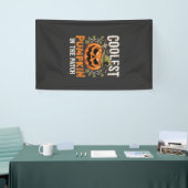 Coolste Pompoen in de Patch Halloween-ontwerp Spandoek (Beurs)