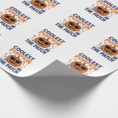 Coolste Pompoen in de Patch Halloween Shirt_1 Cadeaupapier (Hoek)