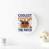 Coolste Pompoen in de Patch Halloween Shirt_1 Grote Klok (Huis)