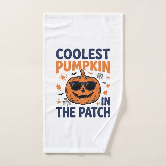 Coolste Pompoen in de Patch Halloween Shirt_1 Handdoek (Handdoek)