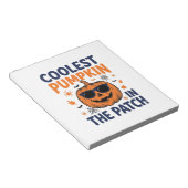 Coolste Pompoen in de Patch Halloween Shirt_1 Notitieblok (Schuin)