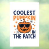 Coolste Pompoen in de Patch Halloween Shirt_1 Raamsticker (Vel 3)