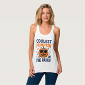 Coolste Pompoen in de Patch Halloween Shirt_1 Tanktop (Volledige Voorkant)