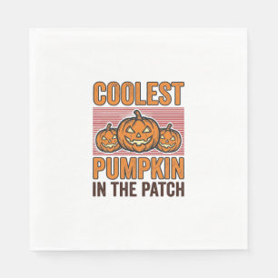 Coolste Pompoen in de Patch Halloween Vintage Des Servet