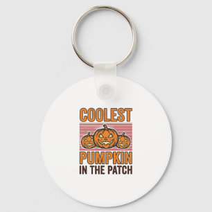 Coolste Pompoen in de Patch Halloween Vintage Des Sleutelhanger
