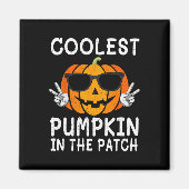 Coolste pompoen in de patch leuke jongens meisjes magneet (Voorkant)