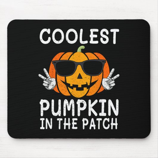 Coolste pompoen in de patch leuke jongens meisjes muismat (Voorkant)