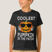 Coolste pompoen in de patch leuke jongens meisjes  t-shirt (Voorkant)