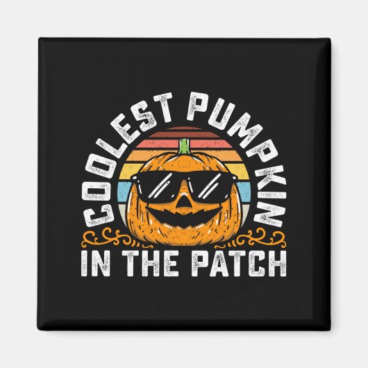 Coolste Pompoen In De Patch Peuter Jongens Magneet (Voorkant)