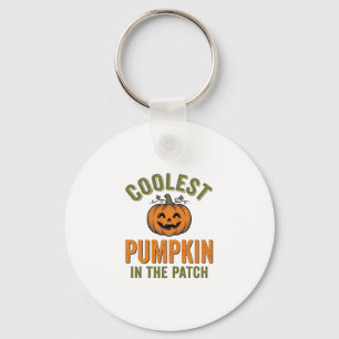 Coolste Pompoen in de Patch Vintage Halloween Des Sleutelhanger