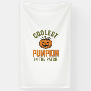 Coolste Pompoen in de Patch Vintage Halloween Des Spandoek