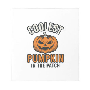 Coolste Pompoen in de Patch Vintage Halloween Over Notitieblok