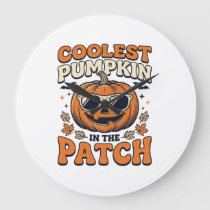 Coolste Pompoen In De Patch Vintage Halloween Shi Grote Klok