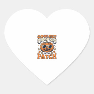 Coolste Pompoen In De Patch Vintage Halloween T-Sh Hart Sticker