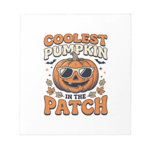 Coolste Pompoen In De Patch Vintage Halloween T-Sh Notitieblok