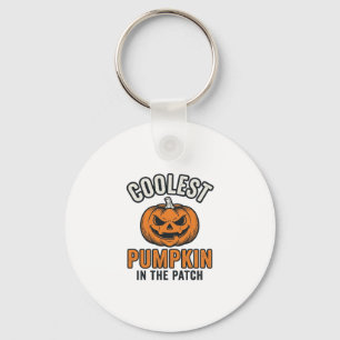 Coolste Pompoen in de Patch Vintage Halloween T-sh Sleutelhanger