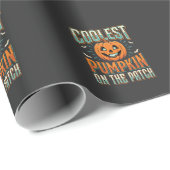 Coolste Pompoen Op Het Perceel Halloween Ontwerp_1 Cadeaupapier (Rol Hoek)