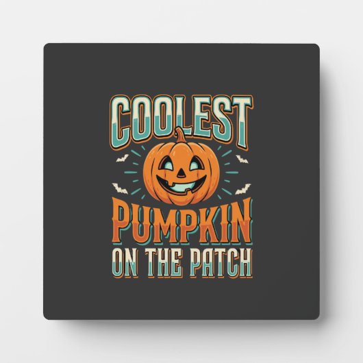 Coolste Pompoen Op Het Perceel Halloween Ontwerp_1 Fotoplaat (Voorkant)