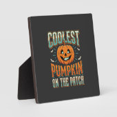 Coolste Pompoen Op Het Perceel Halloween Ontwerp_1 Fotoplaat (Voorkant)